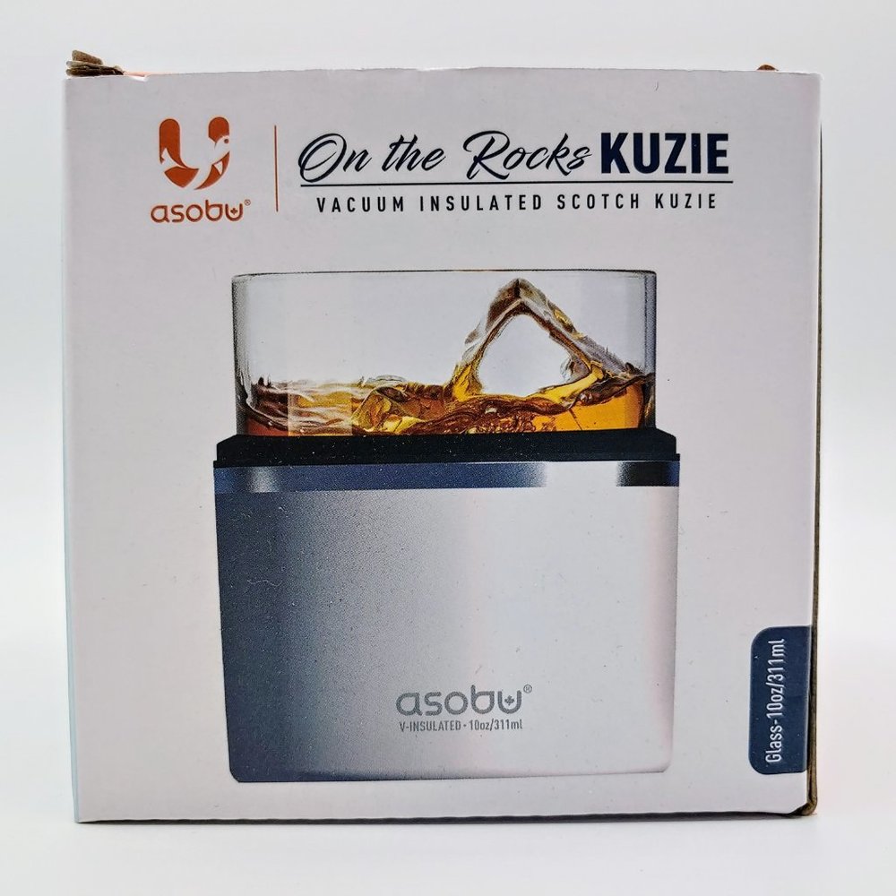Vacuum Insulated Whiskey / Scotch / Cocktail Kuzie - White
